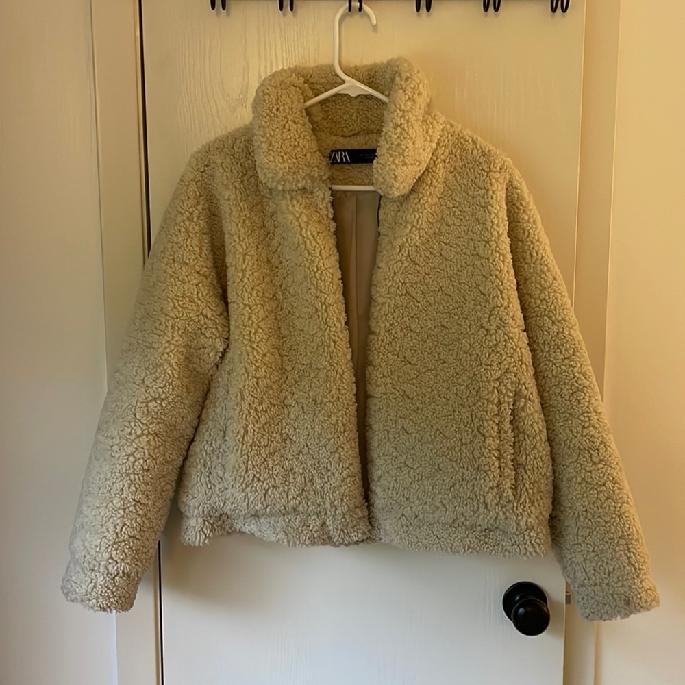 Cream Sherpa Zara jacket